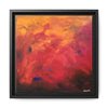 Red Hot Heart Framed Canvas Art