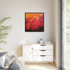 Red Hot Heart Framed Canvas Art