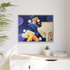 Rocket Quack. A Feathered Tribute to the King of Keys Framed Canvas