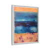 SeaFoam and Sand Framed Canvas Art