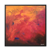 Red Hot Heart Framed Canvas Art