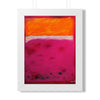 Crimson Orange Skies — Framed Art Print