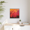 Red Hot Heart Framed Canvas Art