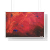 Abstract Red Horizontal Framed Poster | Modern Wall Art for Home Decor