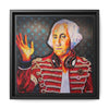 George Washington Rocks Framed Canvas Art