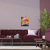 Saffron Rouge semi glossy frame in living room