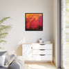 Red Hot Heart Framed Canvas Art