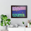 On the Lake Its Raining — Framed Art Print