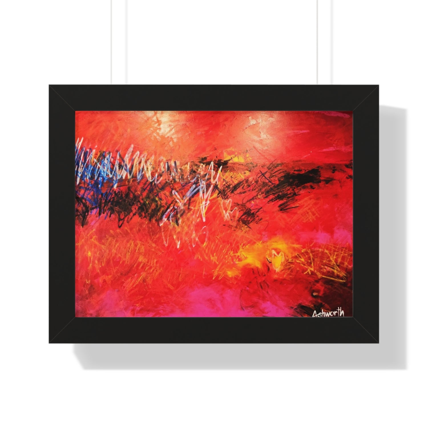 Where Fire Learned to Speak — Framed Art Print