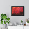 Abstract Red Horizontal Framed Poster | Modern Wall Art for Home Decor