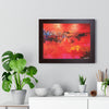 Where Fire Learned to Speak — Framed Art Print