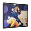 Rocket Quack. A Feathered Tribute to the King of Keys Framed Canvas