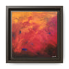 Red Hot Heart Framed Canvas Art