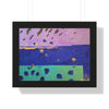 On the Lake Its Raining — Framed Art Print