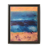 SeaFoam and Sand Framed Canvas Art
