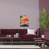 Saffron Rouge semi glossy big size frame in living room