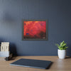 Vibrant Abstract Framed Poster Art for Home Decor  14" x 11" (Horizontal) frame on the wall