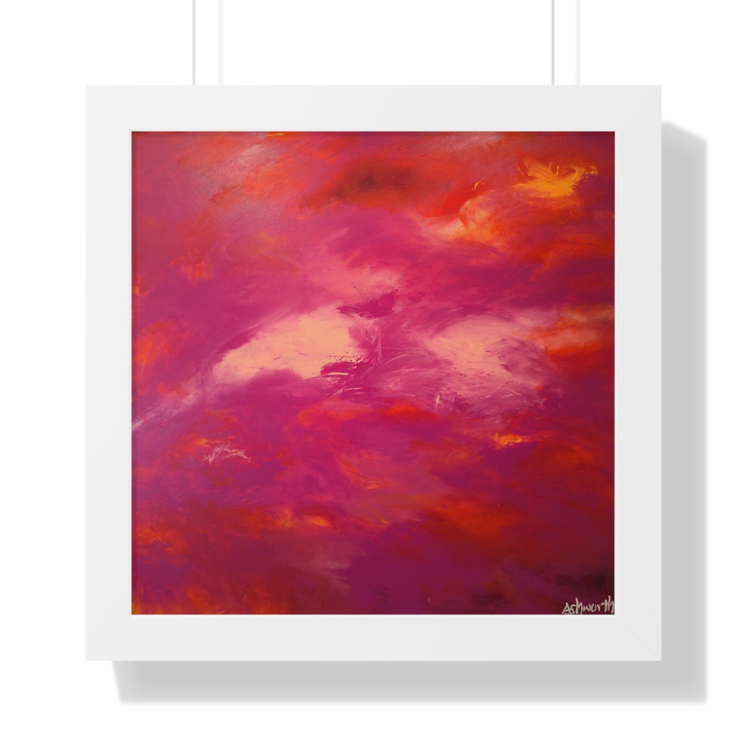 Crimson And Rose — Framed Art Print