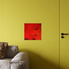 Flaming love. red abstract #5 Acrylic Wall Art