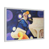 Rocket Quack. A Feathered Tribute to the King of Keys Framed Canvas