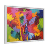 Eclipse of Gray (Gray Wolf Magnificence) Framed  Canvas Art