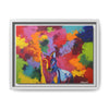 Eclipse of Gray (Gray Wolf Magnificence) Framed  Canvas Art