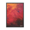Vibrant Abstract Framed Poster Art  28" x 40" (vertical) for Home Decor