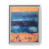 SeaFoam and Sand Framed Canvas Art