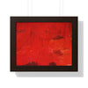 Flaming love. red abstract #5 Framed Poster