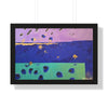 On the Lake Its Raining — Framed Art Print