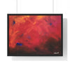 Abstract Red Horizontal Framed Poster | Modern Wall Art for Home Decor