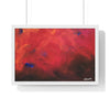 Abstract Red Horizontal Framed Poster | Modern Wall Art for Home Decor