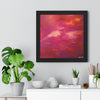 Crimson And Rose — Framed Art Print
