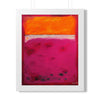 Crimson Orange Skies — Framed Art Print