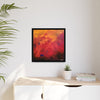 Red Hot Heart Framed Canvas Art