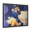 Rocket Quack. A Feathered Tribute to the King of Keys Framed Canvas