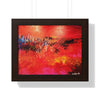 Where Fire Learned to Speak — Framed Art Print
