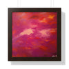 Crimson And Rose — Framed Art Print