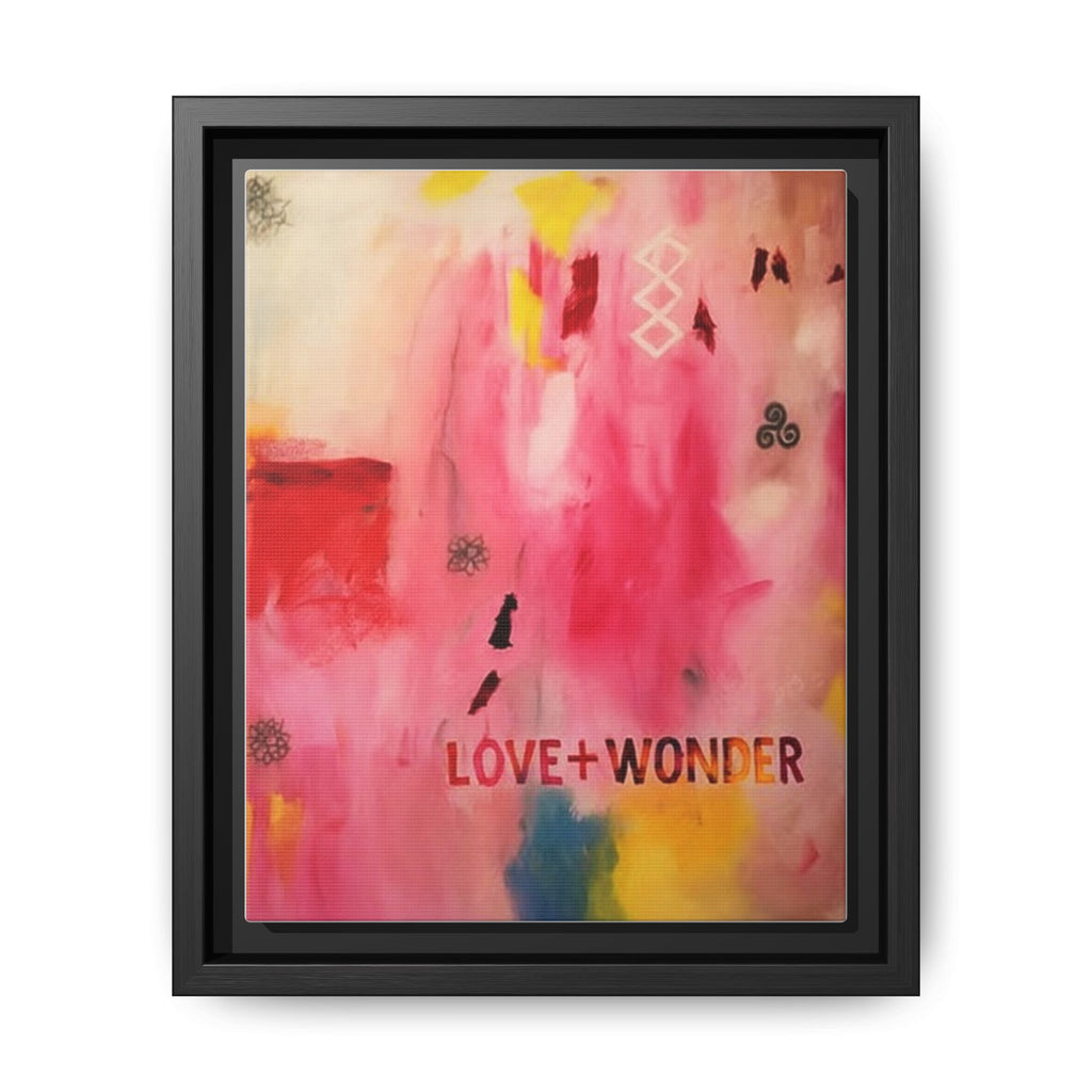 Love + Wonder #5 Framed Canvas Art