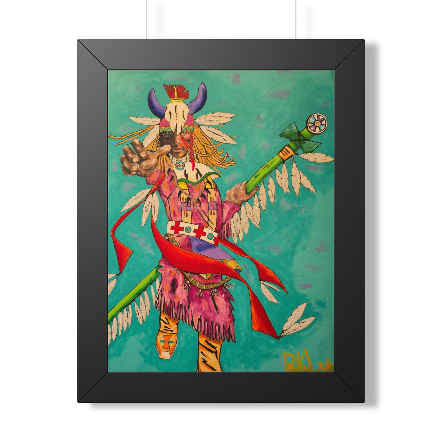 Shaman Spiritwalker — Framed Art Print