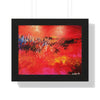 Where Fire Learned to Speak — Framed Art Print