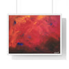 Abstract Red Horizontal Framed Poster | Modern Wall Art for Home Decor