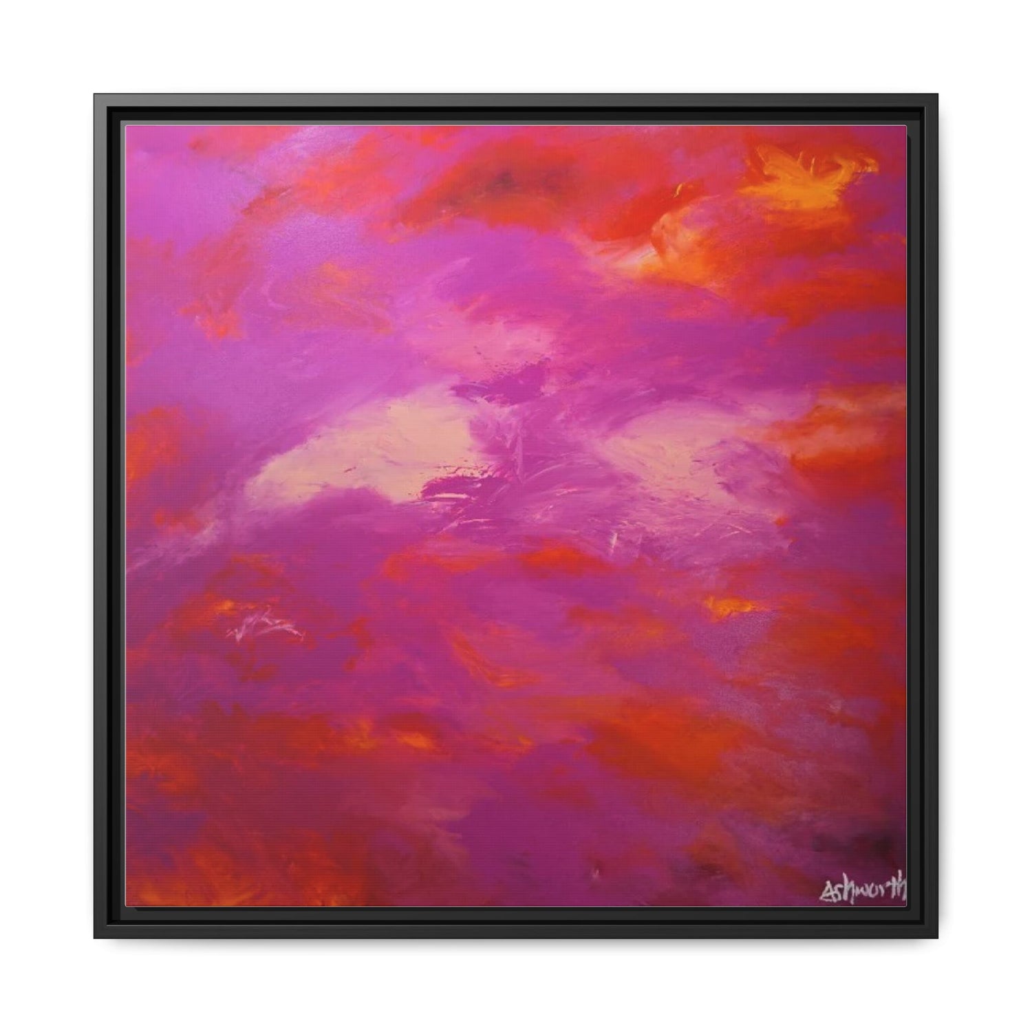Crimson And Rose — Canvas Art Print