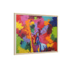 Eclipse of Gray (Gray Wolf Magnificence) Framed  Canvas Art