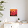 Red Hot Heart Framed Canvas Art