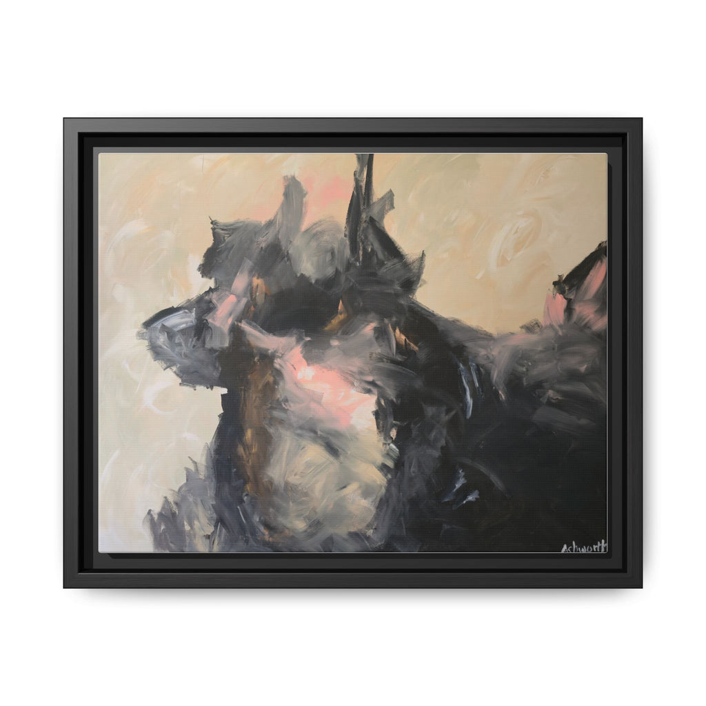 Chasing Shadows in black frame