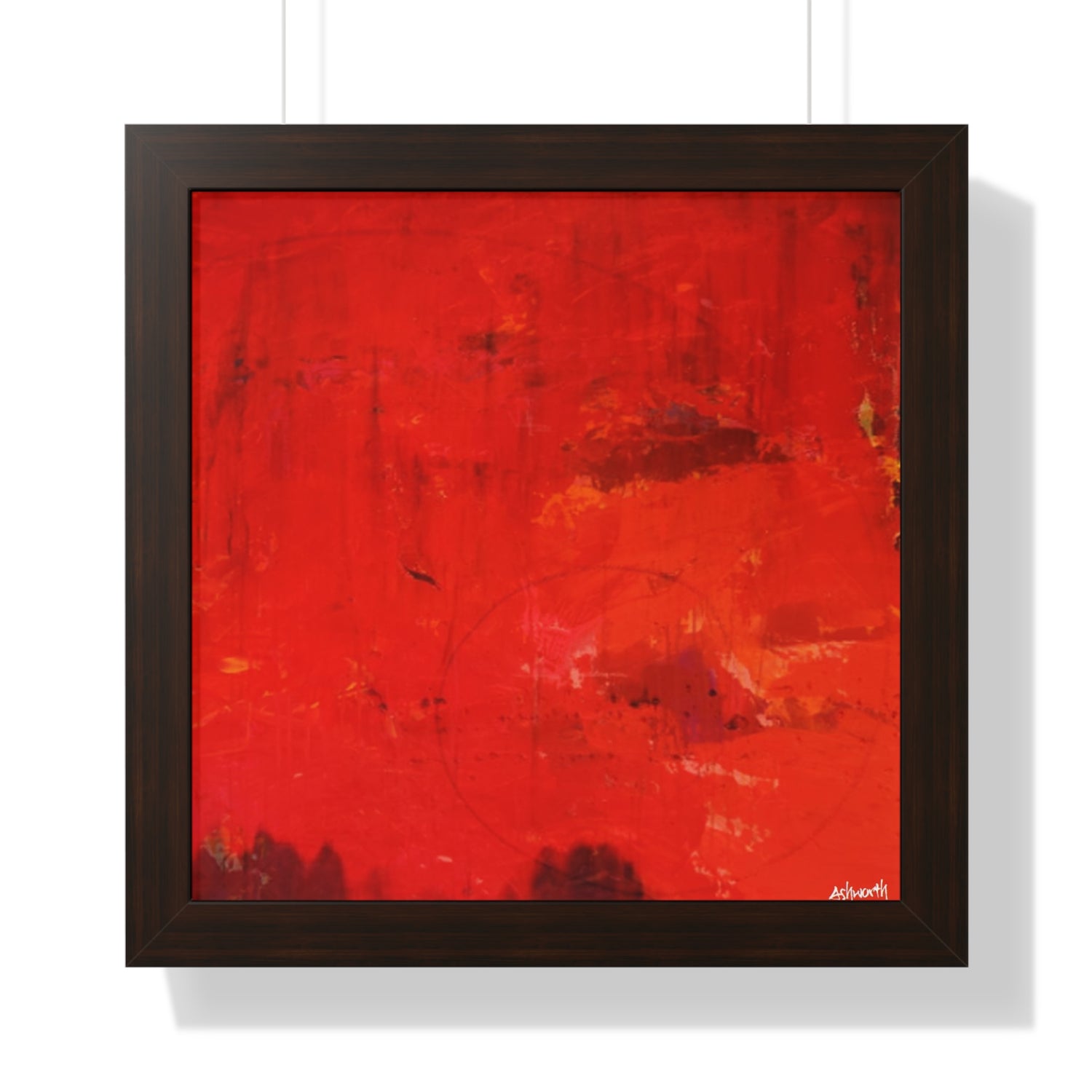 Flaming love. red abstract 