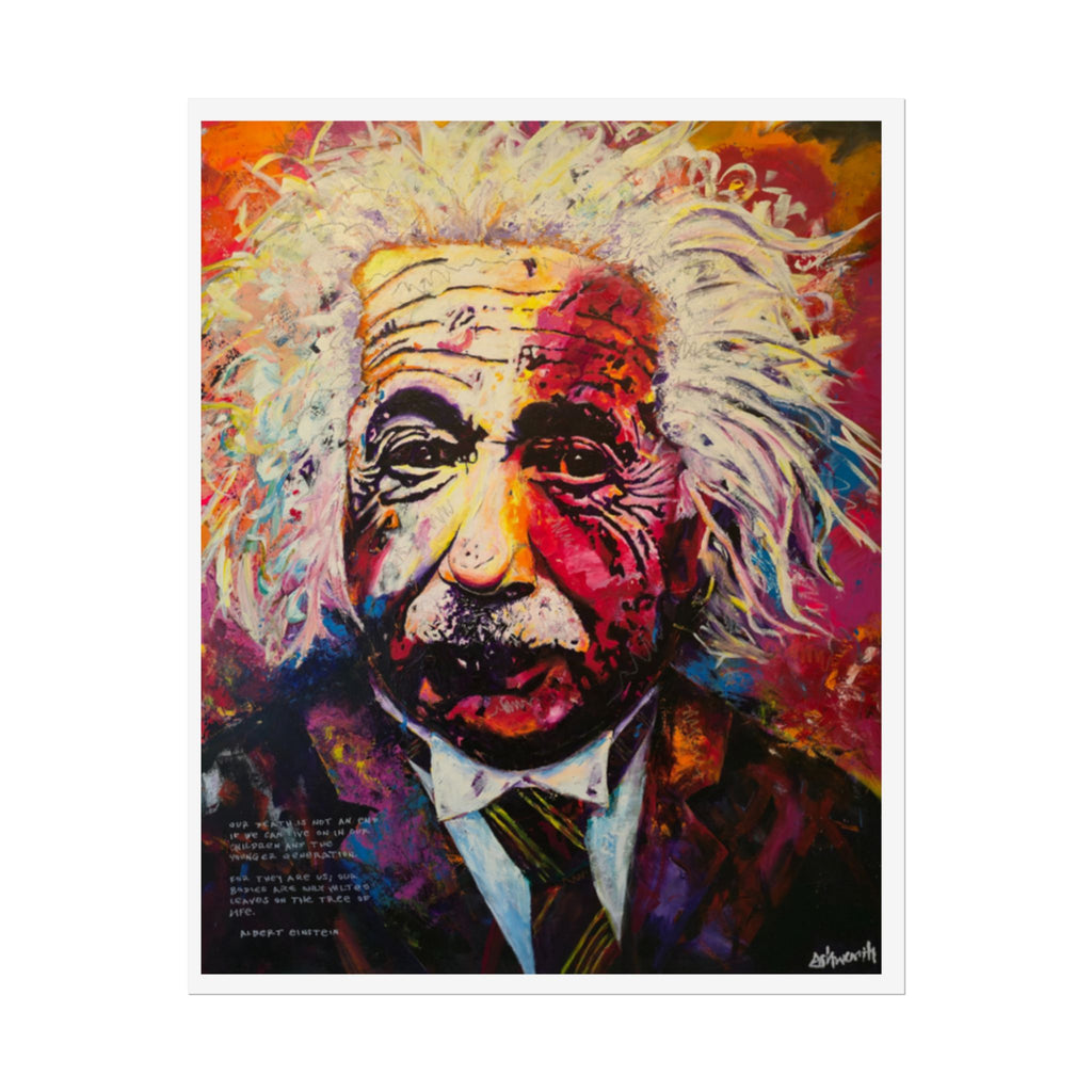 Quantum Genius Albert EInstein - Premium Matte Print