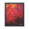 Vibrant Abstract Framed Poster Art  16" x 20" (vertical) for Home Decor