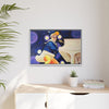 Rocket Quack. A Feathered Tribute to the King of Keys Framed Canvas